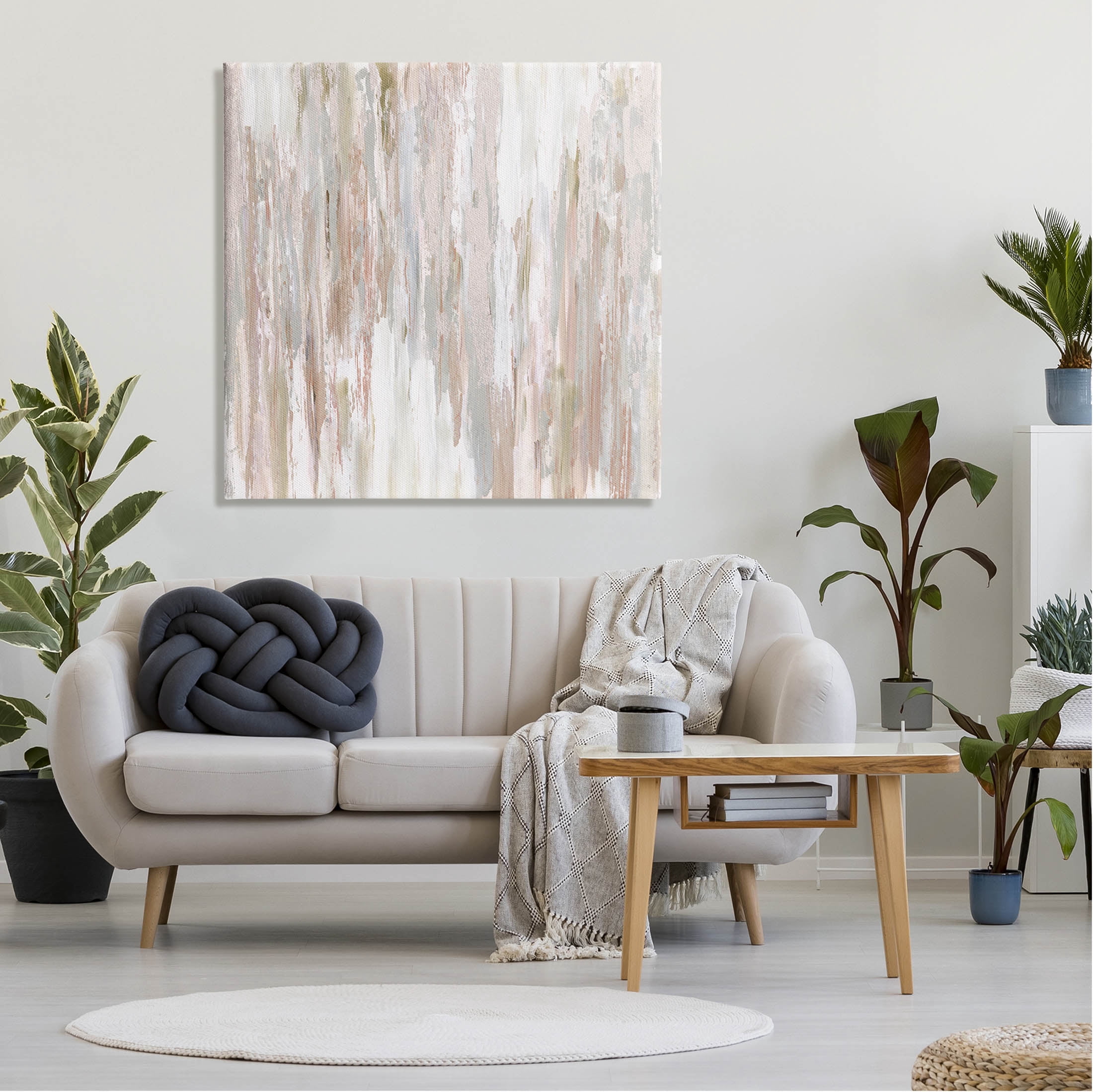 Stupell Industries Muted Abstract Rain Streaks Graphic Art Gallery Wrapped Canvas Print Wall Art, Design by Susan Jill