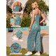 thumbnail image 2 of Mono Ekouaer para mujer, estilo bohemio, con pernera ancha y bolsillos, estilo bohemio, 2 of 6