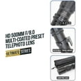 thumbnail image 4 of Ultimaxx High-Power 500mm/1000mm f/8 Manual Multi-Coated Preset Telephoto Lens Kit for Nikon F-Mount SLR/DSLR Cameras - Includes: 2X Teleconverter with T-Mount to Nikon F-Mount Adapter & More, 4 of 9