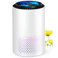 thumbnail image 1 of ALROCKET Air Purifiers for Home, High Efficient Hepa Air Cleaner For Smoke Pollen Dander Hair Smell Portable Air Purifier with Sleep Mode Speed Control For Bedroom Office Living Room Kitchen, White, 1 of 8
