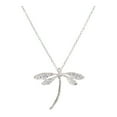 thumbnail image 2 of Huepoe Dragonfly Pendant Necklace Women Silver Insect Choker Valentine's Day Jewelry Gift for Daily Wear Parties Accessory, 2 of 7