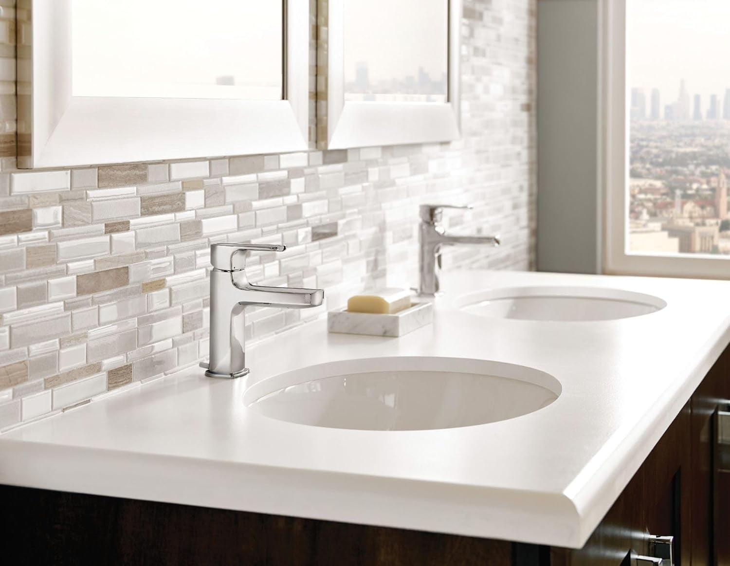 Moen Rizon Chrome Two-Handle Bathroom Faucet