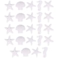 thumbnail image 1 of 24Pcs Resin Sea Star Sea Horse Seashell Fish Tank Decoration (Mixed Style), 1 of 9