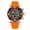 Orange, variant on MEGIR Fashion Men Watch Silicone Sports Wristwatch Quartz Chronograph Large Dial Luminous Date Clock