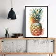 thumbnail image 4 of Pintura en lienzo con acuarela de frutas jugosas, sandía, plátano, manzana y uva, impresiones para pared, restaurante, cocina, habitación, decoración, póster, 4 of 5
