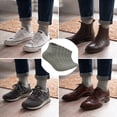 thumbnail image 5 of 6 Pairs Men's Cotton Solid Black Gray Athletic Cushioned Ankle Quarter Socks Size 9-11, 5 of 7
