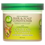 TCB Naturals Conditioner Hair & Scalp Olive Oil & Vitamin-E Jar, Dry Hair,10oz. Moisturizing
