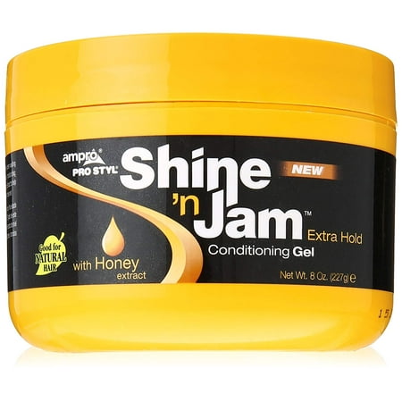 - Shine 'n Jam Conditioning Gel | Extra Hold, Free of alcohol, parabens, wax, petrolatum and silicones. By Shine n Jam