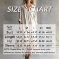 thumbnail image 2 of Morttic Women's Lapel Half Zip Front Long Sleeve Asymmetric Fringe Hem Loose Bohemian Casual Vacation Shirt Maxi Dress Camel Color，M, 2 of 2