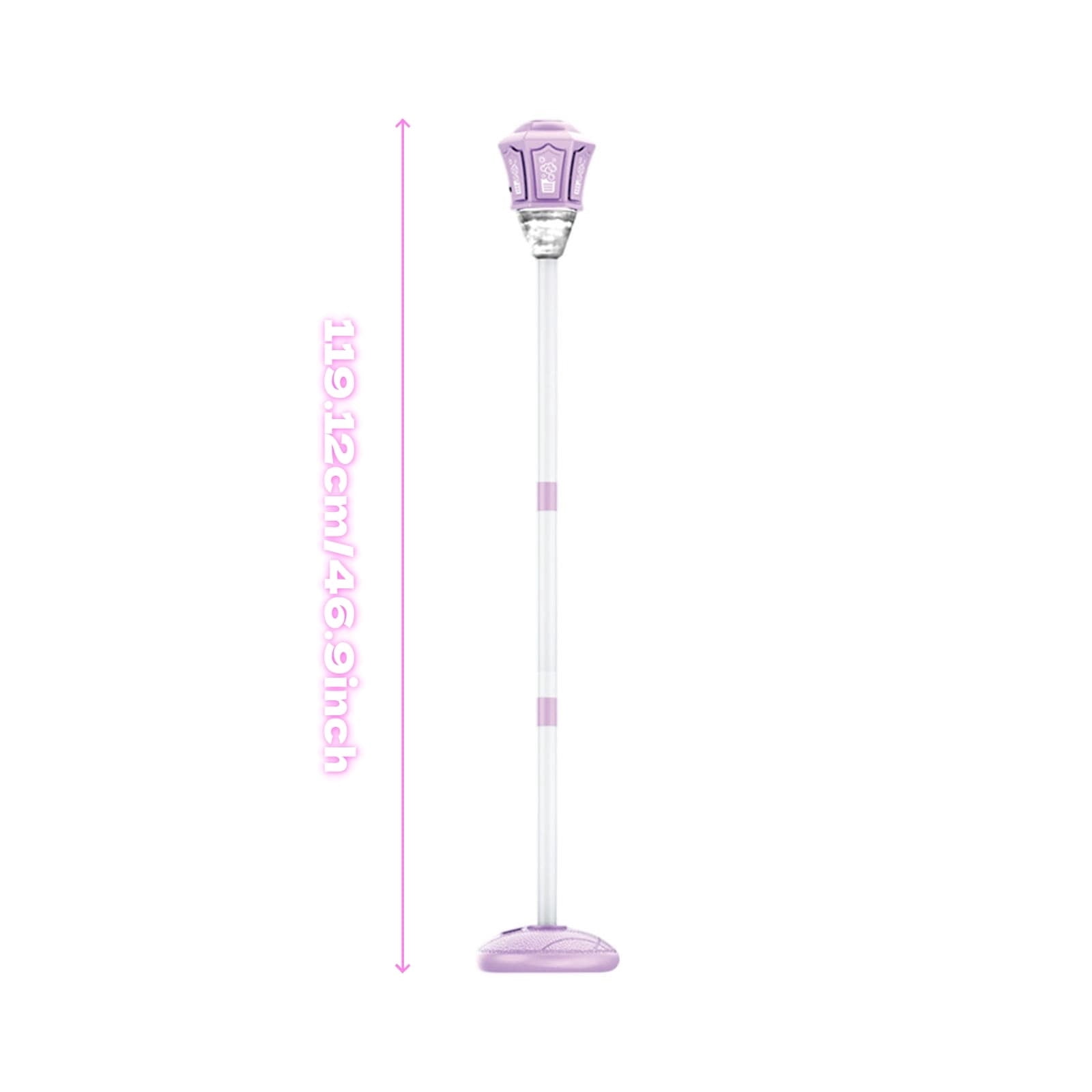 Rechargeable Automatic Bubble Machine With Light Music Adjustable Height And Detachable Wand For Outdoor Play(Purple)