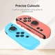 thumbnail image 4 of v9r For Nintendo Switch 2 Controller Case Ergonomic Soft Silicone F9z Protective Cover - Blue + Red, 4 of 5