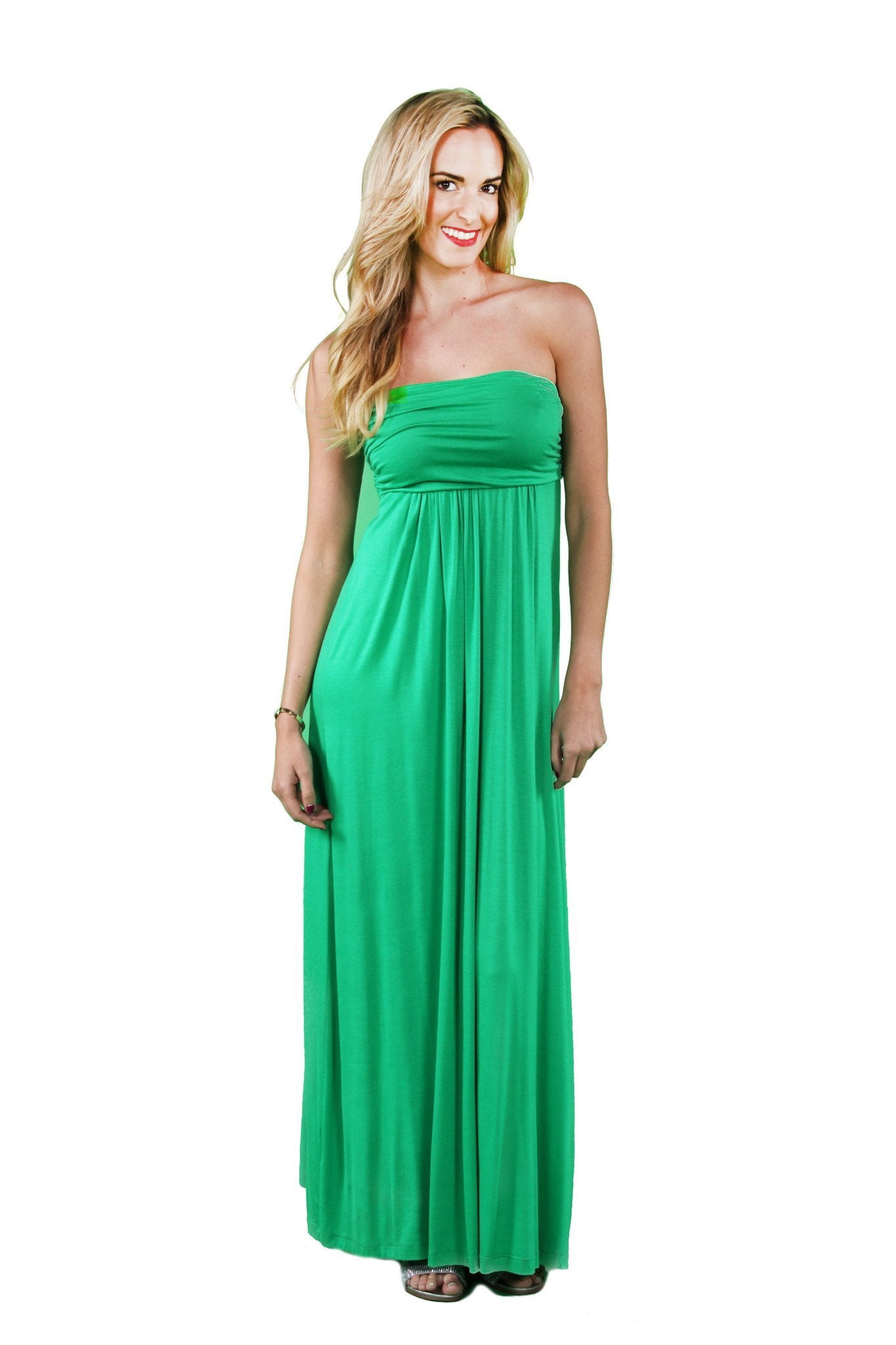 fitted lace wedding dress Kara Strapless Maxi Dress main image 1