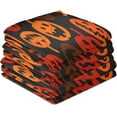 thumbnail image 4 of Dreamtimes Funny Halloween Pumpkin Kitchen Dish Towels 4 PieceAbsorbent Soft Dishcloths Towels Reusable Hand Towels Quick Drying Cleaning Cloth, Tea Towels,18" x 28", 4 of 7
