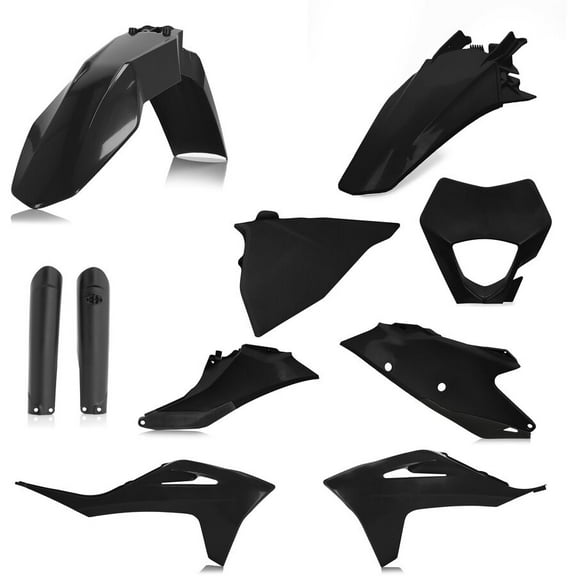 Acerbis 2872810001 Full Plastic Kit - Black