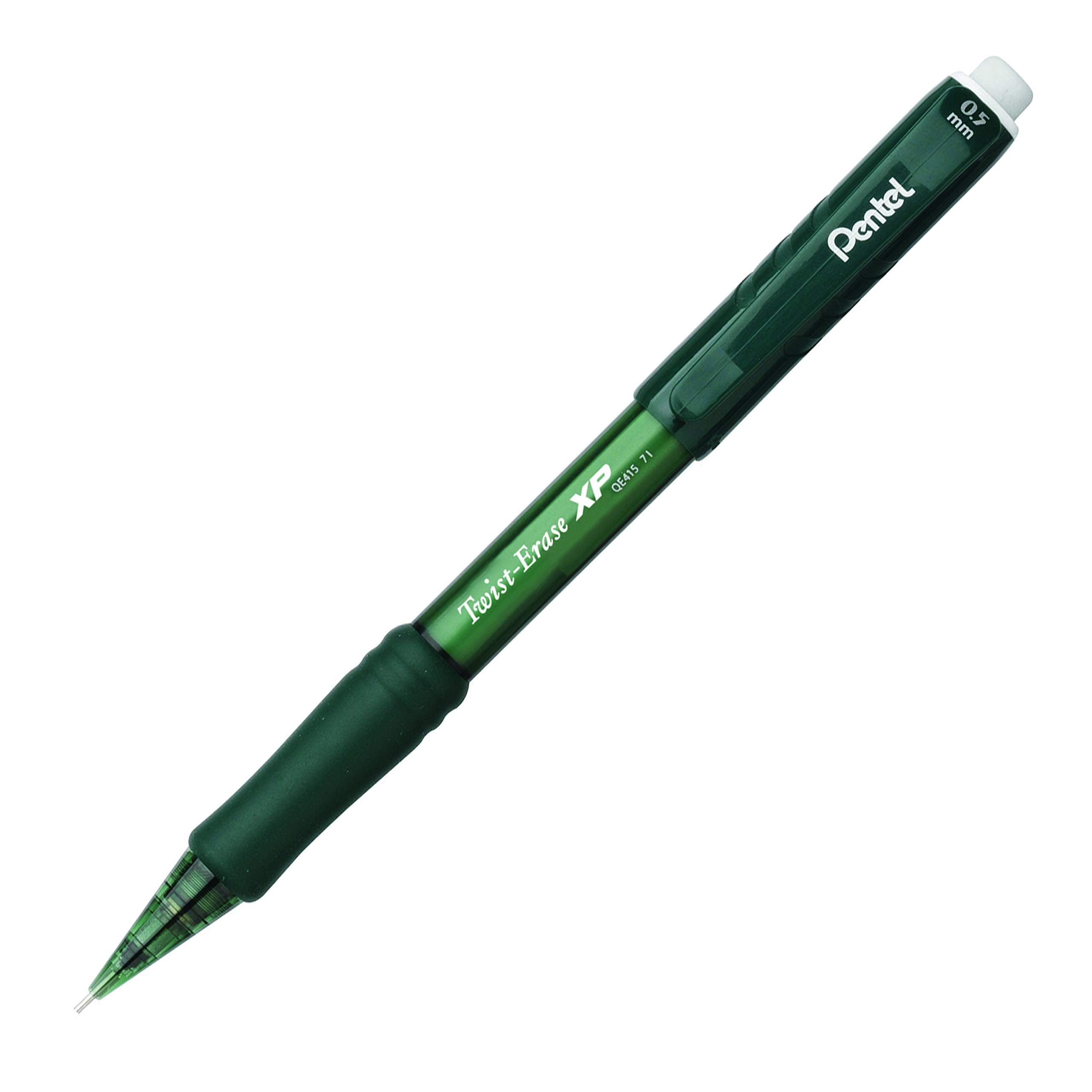Pentel Twist Erase EXPRESS Automatic Pencil, 0.7mm Lead Size, Violet Barrel, Box of 12 (QE417V)