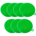 thumbnail image 1 of Depurador de platos de silicona, paquete de 7 esponjas de silicona, cepillo para platos, grado alimenticio, sin BPA, esponjas de goma reutilizables, aptas para lavavajillas y de secado rápido, 1 of 5