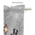 thumbnail image 5 of Faux Linen Valances for Windows Winter Christmas Hat Snowman Elf Curtains Valance Light Filtering Rod Pocket Small Window Treatment for Kitchen Living Room Bedroom 54x18In, 5 of 6