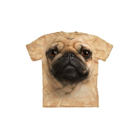 Pug Face Close Up Pet Dog Big Boys T-Shirt Tee