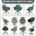 thumbnail image 6 of Xoenoiee Dragonfly Daisy Flower Print Dining Chair Slipcovers Waterproof Chair Seat Slipcovers Bar Stool Covers with Armrest, Sofa Chairs Cover Pads Furniture Protector, 6 of 7