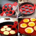 thumbnail image 3 of 2Pcs Silicone Pancake Mold Non-Stick Egg Ring Maker for Pancakes Eggs Cheese Kitchen Cooking Gadget, 3 of 5
