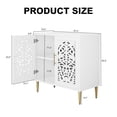 thumbnail image 7 of HLR 31.4" Accent Cabinet, 2 Doors Sideboards and Buffets Cabinet with Storage for Living Room, White, 7 of 7