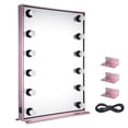 thumbnail image 2 of Byootique Lighted Hollywood Vanity Mirror 12pcs Dimmable LED Tabletop Wall Mount Makeup, 2 of 12