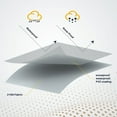 thumbnail image 3 of BELLEZE Outdoor Patio Heater Cover Made with Single-Side Waterproof - Grey, 3 of 7