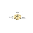 thumbnail image 2 of Unique Bargains 8mm Spacer Beads, 100pcs Bead Spacers Rhinestone Round Bulk Beads Wave for Jewelry Making, Yellow, 2 of 5