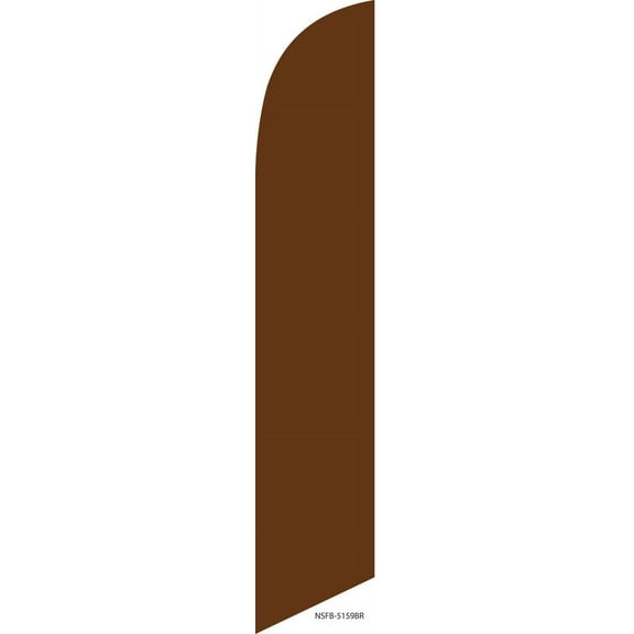 Solid Brown Feather Banner Swooper Flag, Replacement Flag Only