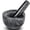 CY0271, variant on Mortar and Pestle Set Natural Marble Grinder Spice Herb Grinder Pill Crusher Black 3.9in