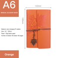 thumbnail image 4 of Loose-leaf Refillable Notebook Lightweight Portable Notebook for Travelers Writers  Red A6, 4 of 8