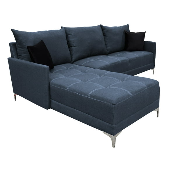 Sala Esquinera Caslon Azul Marino EL BAZAR STORE 260x180 cm Lino Nacional Modular