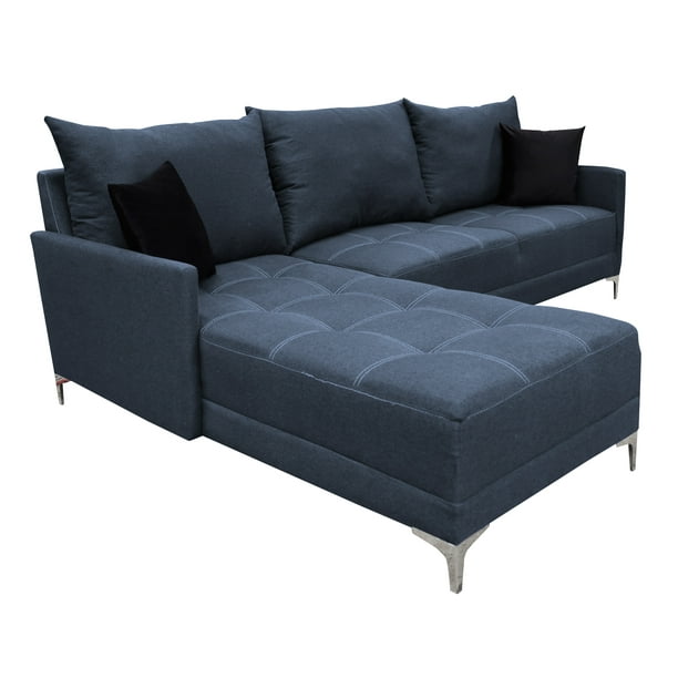 Sala Esquinera Caslon Azul Marino EL BAZAR STORE 260x180 cm Lino Nacional Modular