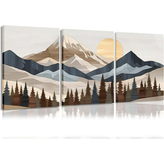 Western Cowboy Wall Art Set of 3, Vintage Southwestern Wall Decor Painting, Western Ranch Desert Farmhouse Poster Canvas Prints Aesthetic Pictures for Bathroom Bedroom Living Room d 16x24 inch