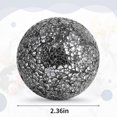 thumbnail image 2 of 6 Pieces 2.4 Inch Mosaic Sphere Balls Decorative Glass Balls Decorative Orbs Table Centerpiece Balls Round Glass Ball Bowl Filler for Bowls Vases Dining Coffee Table Decor (Black), 2 of 6