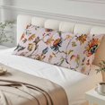 thumbnail image 4 of Pink Spring Floral Body Pillow Covers 20"x54", Summer Botanical Vintage Birds Soft Brushed Microfiber Breathable Throw Pillow Covers, Pillowcase with Zipper for Couch Sofa Bedroom Living Room, 4 of 9