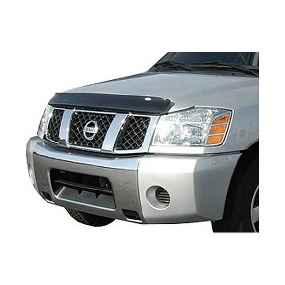 Auto VentShade (AVS) by RealTruck Bugflector Bug Shield Smoke 1 Pc Compatible with 2016-2024 Nissan Titan XD