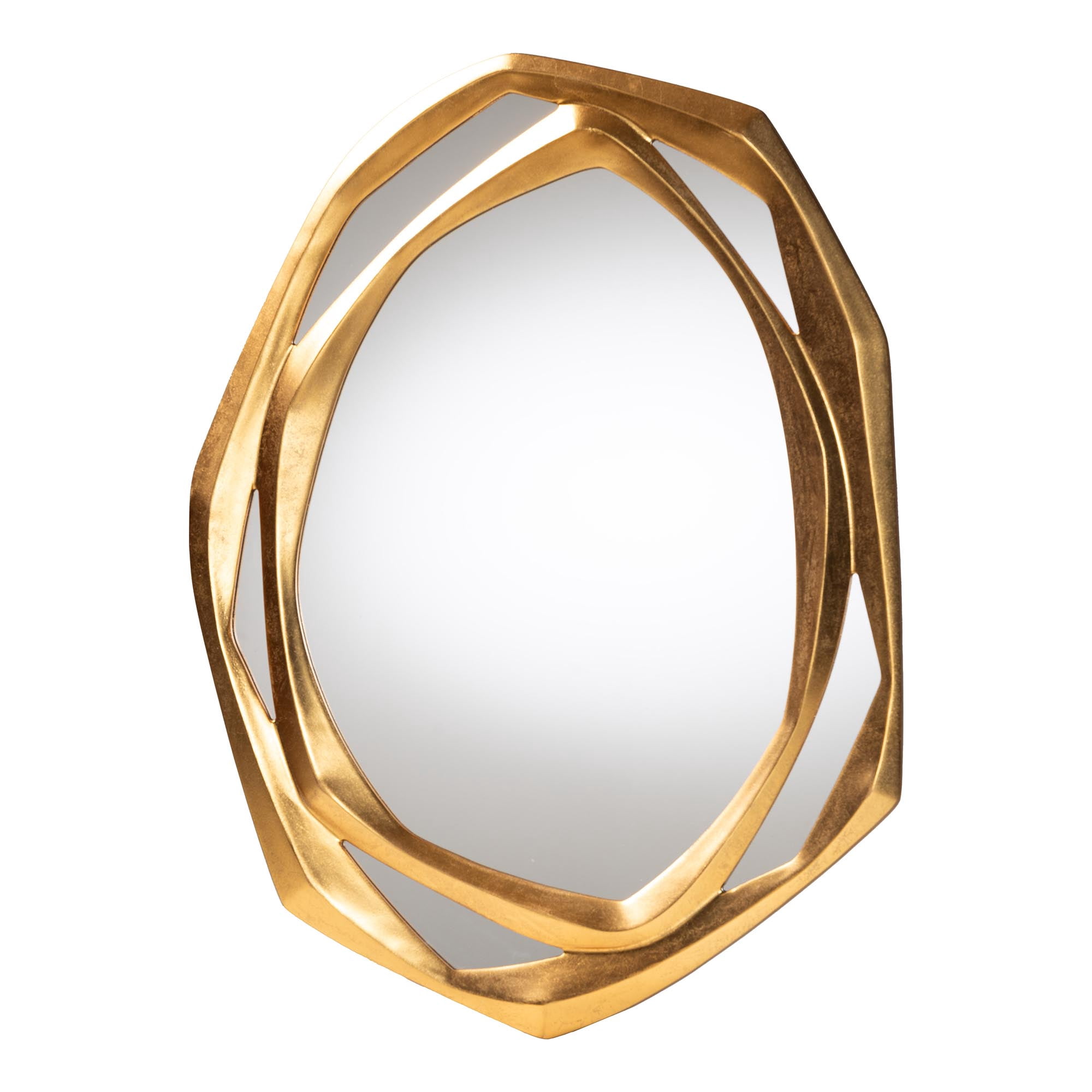 Baxton Studio Halen Vintage Mirror, Antique Goldleaf