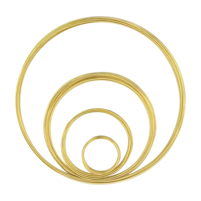 Ruiboury Fil Mémoire Boucles Multiples Fil Fin pour Collier d'Art Fait Main Or 0.6mm
