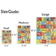 thumbnail image 4 of HR-Kids Rugs for Playroom Bedroom 8x10 Boys Girls Childrens Room Dcor Fun ABC Alphabet Animals Interactive Gift for HR-Kids Boys Girls Educational Learning Mat Carpet for Nursery School Playroom, 4 of 7