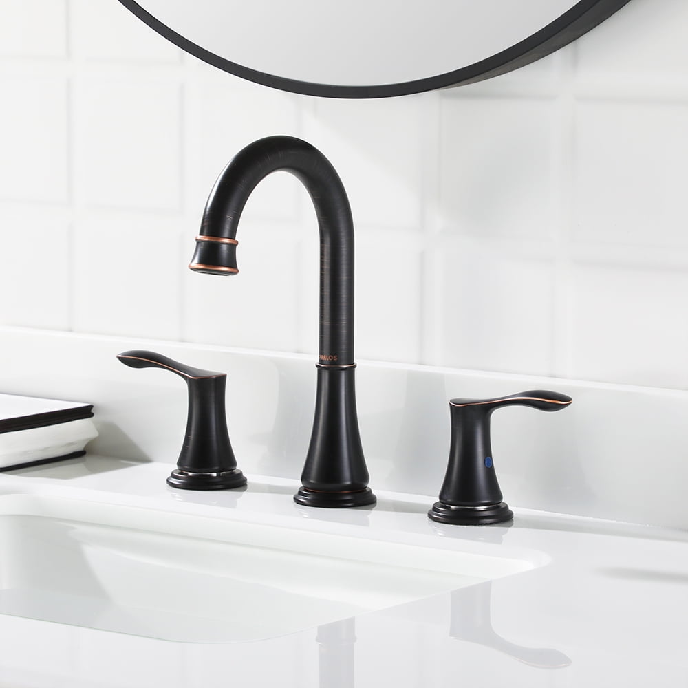 PARLOS Classic Durable Luxury Widespread 2-Handle Bathroom Sink Faucet, Oil Rubbed Bronze