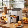 thumbnail image 5 of 3.17 QT Digital Air Fryer - Compact 3QT Small Air Fryer, 800W - White, 5 of 7