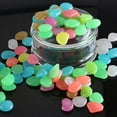 thumbnail image 4 of 100Pcs Glow in The Dark Garden Pebbles, Outdoor Decorative Stones for Walkways Aquarium, 4 of 8