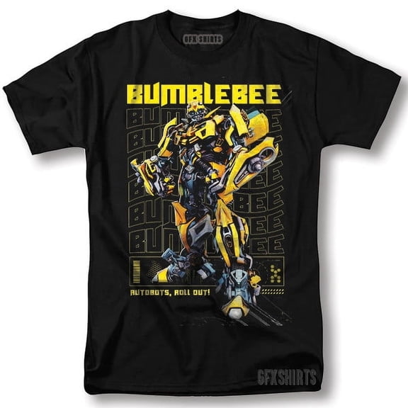 Reprint Rare Transformers Shirt BumbleBee Classic Movie Poster Vintage Graphic Design T-Shirt