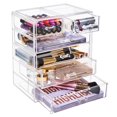 thumbnail image 1 of Sorbus Estuche de Acrílico para Cosméticos, Maquillaje y Joyas 4 Cajones Grandes y 2 Pequeños, Estuche Elegante Que Ahorra Espacio, Ideal para Lápiz Labial, Delineador, Barniz, Pinceles, Joyas y Más, 1 of 9