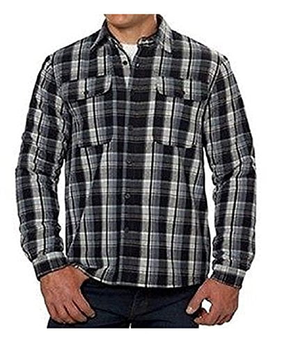 boston traders mens sherpa lined flannel