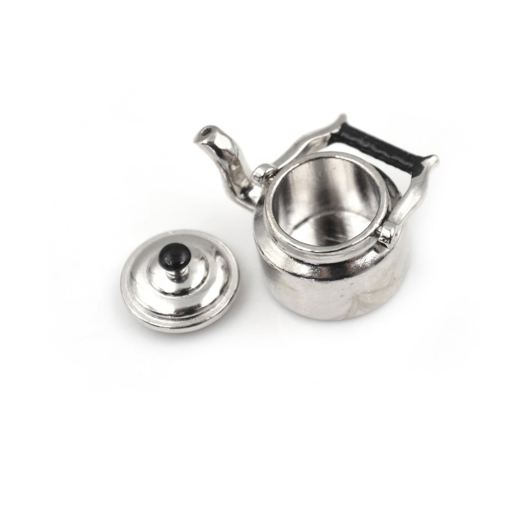 1/12 Dollhouse Miniature Metal Boiling Water Kettle toy Kitchen furniture toy 
