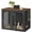 Black and Walnut, variant on Wooden 30.1" Crate Furniture, Cage End Table with Secure Lock, Ventilated Mesh for Medium Dogs, Kennel Furniture for Living Room, Bedroom, White and Walnut MGW02WL