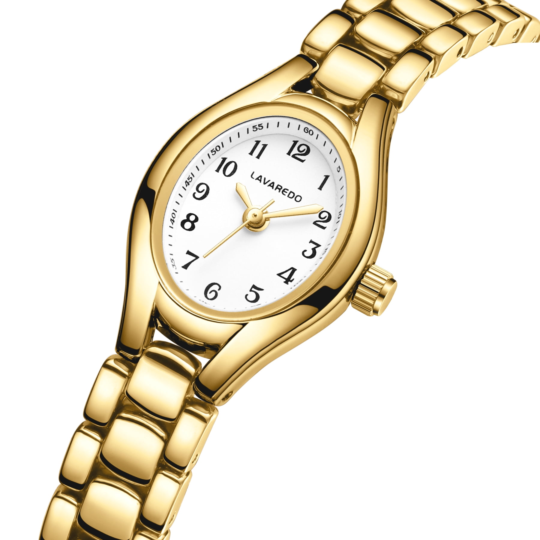 Woman Watches Elegant Oval GoldWhite Ladies Quartz Watch with Stainless Steel Strap Waterproof Woman Watch Gift for Woman