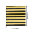 thumbnail image 2 of INSPIRE CHIC Father's Day Men's Stripe Pocket Handkerchief Twill Textured Pocket Squares for Suits Formal Yellow and Black One Size, 2 of 4